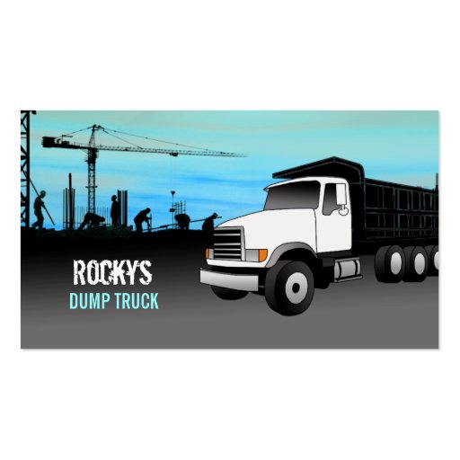 Dump Truck Business Cards