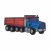 red, dump truck, big rig, blue, construction, red