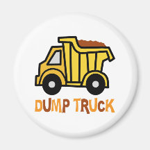 Dump Truck Fridge Magnets