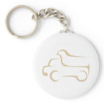Dump Truck in Swish Drawing Style Key Chains