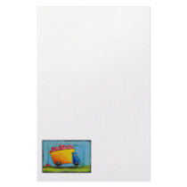Dump truck of love hauling hearts fun unique art personalized stationery