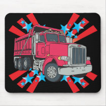 Dump Truck Stars Mouse Mat