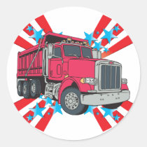 Dump Truck Stars stickers