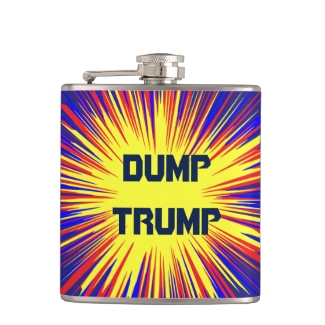 Dump Trump Political Flask