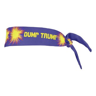 Dump Trump Red Yellow Blue Tie Headband