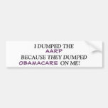 DUMPED THE AARP BUMPER STICKER