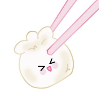 dumpling and chopsticks button button