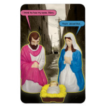 Dumpster Baby Jesus Christmas Magnet magnets