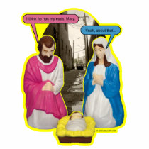 Dumpster Baby Jesus Ornament photo sculptures