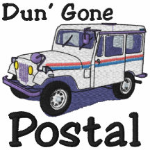 Dun Gone Postal Embroidered Shirt