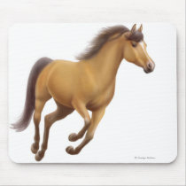 Dun Horse Galloping Mousepad