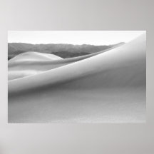Dunas de arena del Mesquite en Death Valley Poster