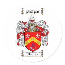 DUNCAN FAMILY CREST -  DUNCAN COAT OF ARMS stickers