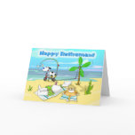 duncan on beach_Retirement cards