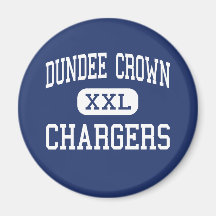 Dundee Crown - Chargers - High - Carpentersville Magnets