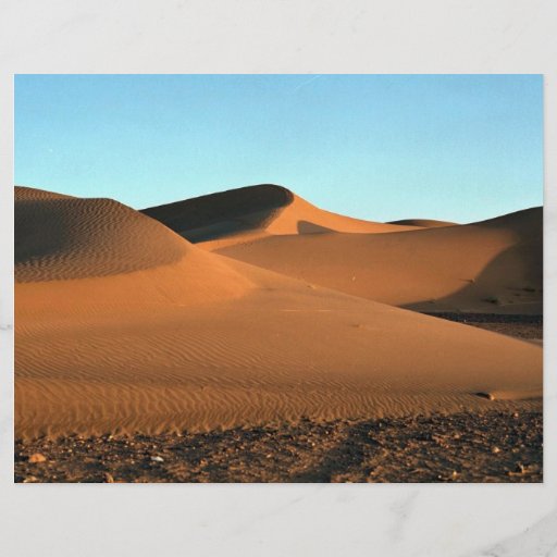 Dunes of northern Sahara, Tinfou Personalized Flyer