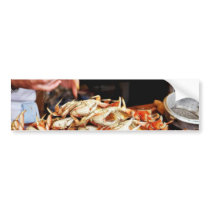 Dungeness Crab At Fishermans Wharf In San Francisc bumper stickers