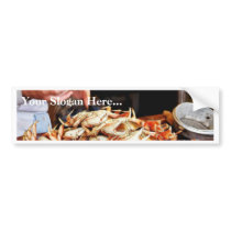 Dungeness Crab At Fishermans Wharf In San Francisc bumper stickers