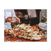 Dungeness Crab At Fishermans Wharf In San Francisc postcards