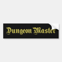 Dungeon Master Bumper Sticker