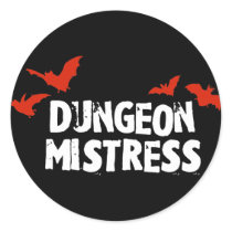 Dungeon Mistress Round Sticker