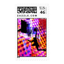Dunk in Electric Light Chaos Postage Stamps