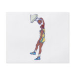 dunking basketball player graphic personalized flyer