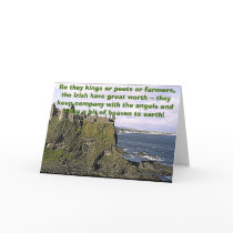 dunluce, Be they kings or poets or farmers, the... cards