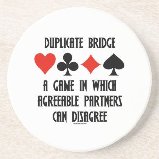 Duplicate Bridge A Game Which Agreeable Partners Coaster