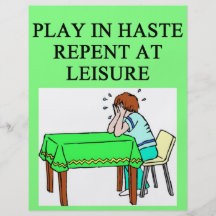 duplicate bridge and game players joke personalized flyer