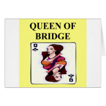 duplicate bridge game player greeting card