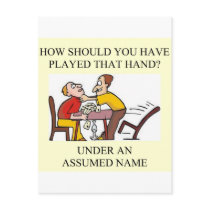 duplicate bridge game player post cards