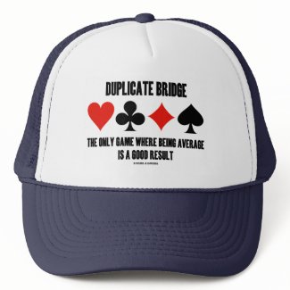 Duplicate Bridge Only Game Where Being Average hat