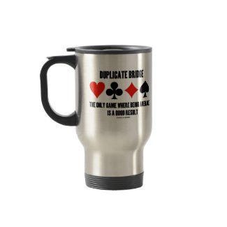Duplicate Bridge Only Game Where Being Average mug
