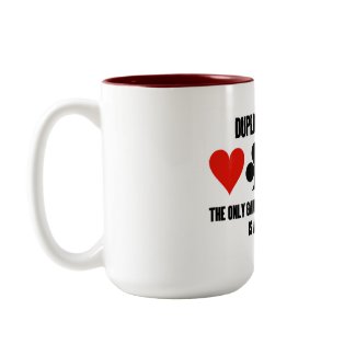 Duplicate Bridge Only Game Where Being Average mug