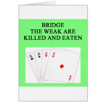 duplicate bridge player greeting card