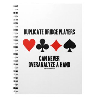 Duplicate Bridge Players Can Never Overanalyze Journal