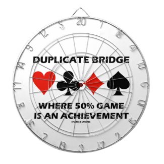 Duplicate Bridge Where 50% Game Is An Achievement Dartboard