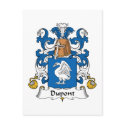 Dupont Family Crest postcards