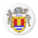 Duran Coat of Arms/Family Crest (Mantled) magnets