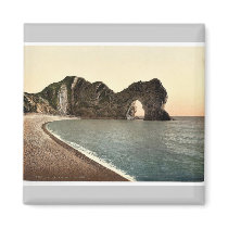 Durdle Door, Lulworth, England classic Photochrom Refrigerator Magnet