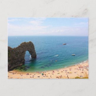 Durdle door , UK postcard