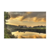 Durham City River Bandstand Gallery Wrap Canvas