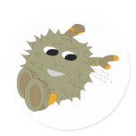Durian is Love Round Sticker