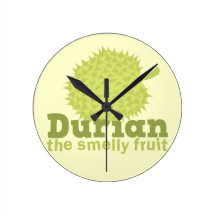 Durian the Smelly Fruit (from South east Asia) Wall Clocks