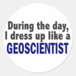 During The Day I Dress Up Like A Geoscientist Sticker