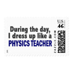 During The Day I Dress Up Like A Physics Teacher postage