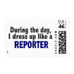 During The Day I Dress Up Like A Reporter Postage