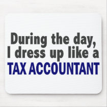 During The Day I Dress Up Like A Tax Accountant Mousepad