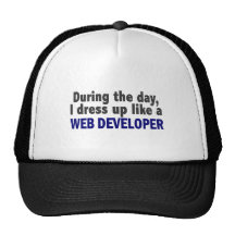 During The Day I Dress Up Like A Web Developer Mesh Hat